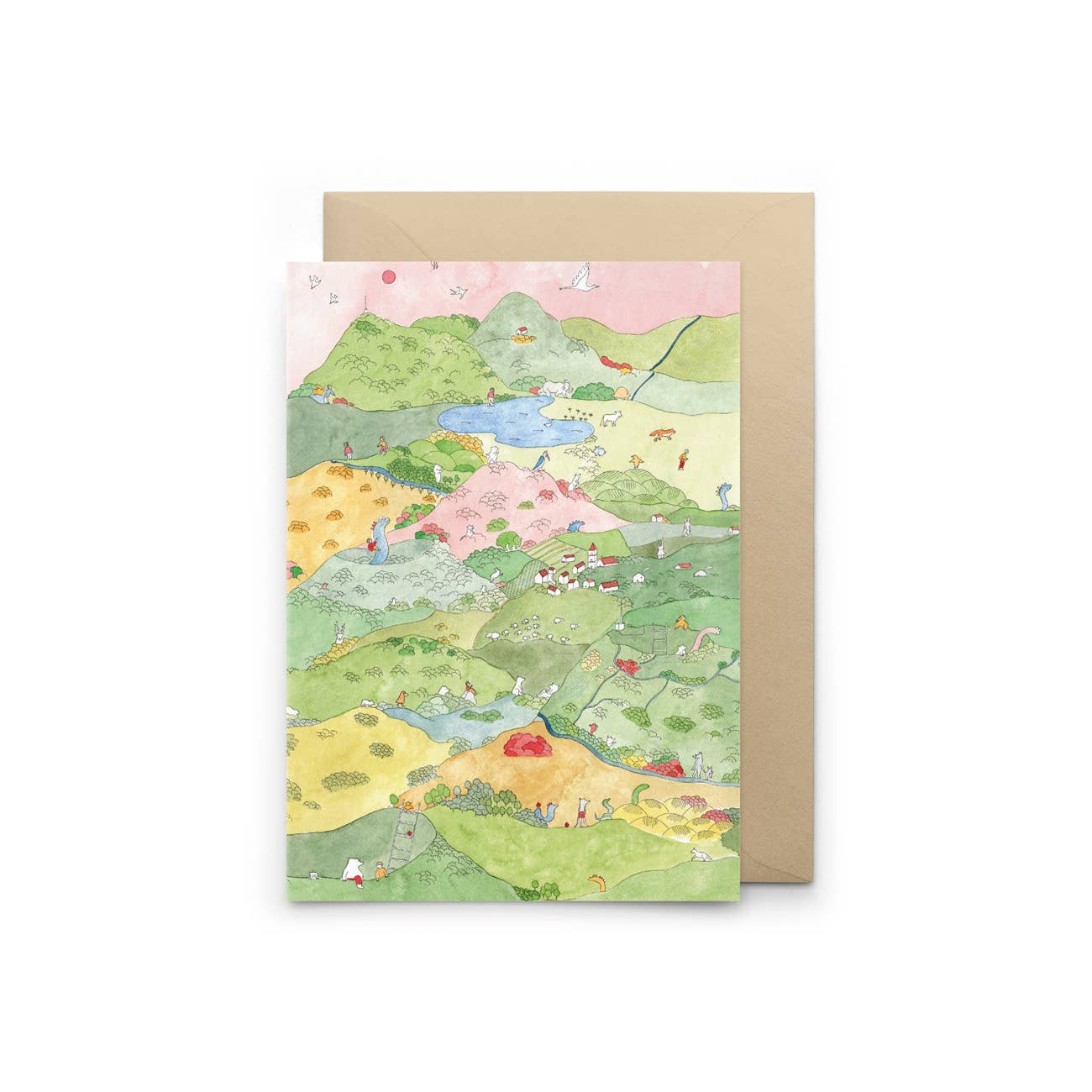 Petit Gramme - Wholesale Everyday Greeting Card - Auvergne Map0