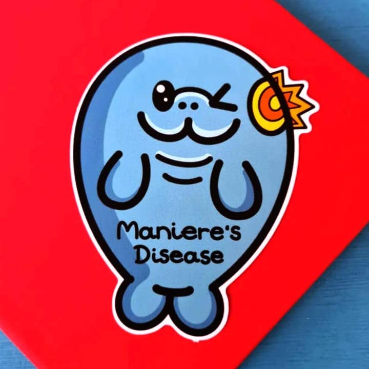 Innabox Ltd – wholesale Sticker – Maniere's Disease Manatee Sticker - Ménière's Disease0