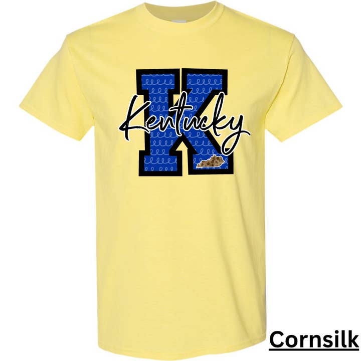 Maglietta per adulti Squiggle KY Kentucky per la vendita all'ingrosso da parte di Rockin R Apparel