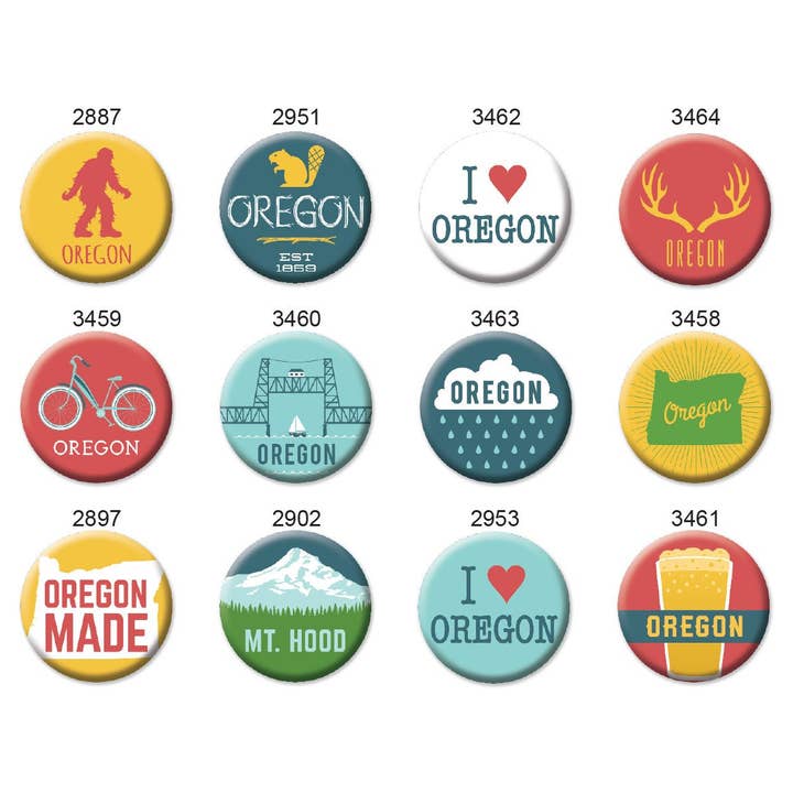 Badge Bomb - Wholesale Lapel Pin/Button - Oregon Button Box