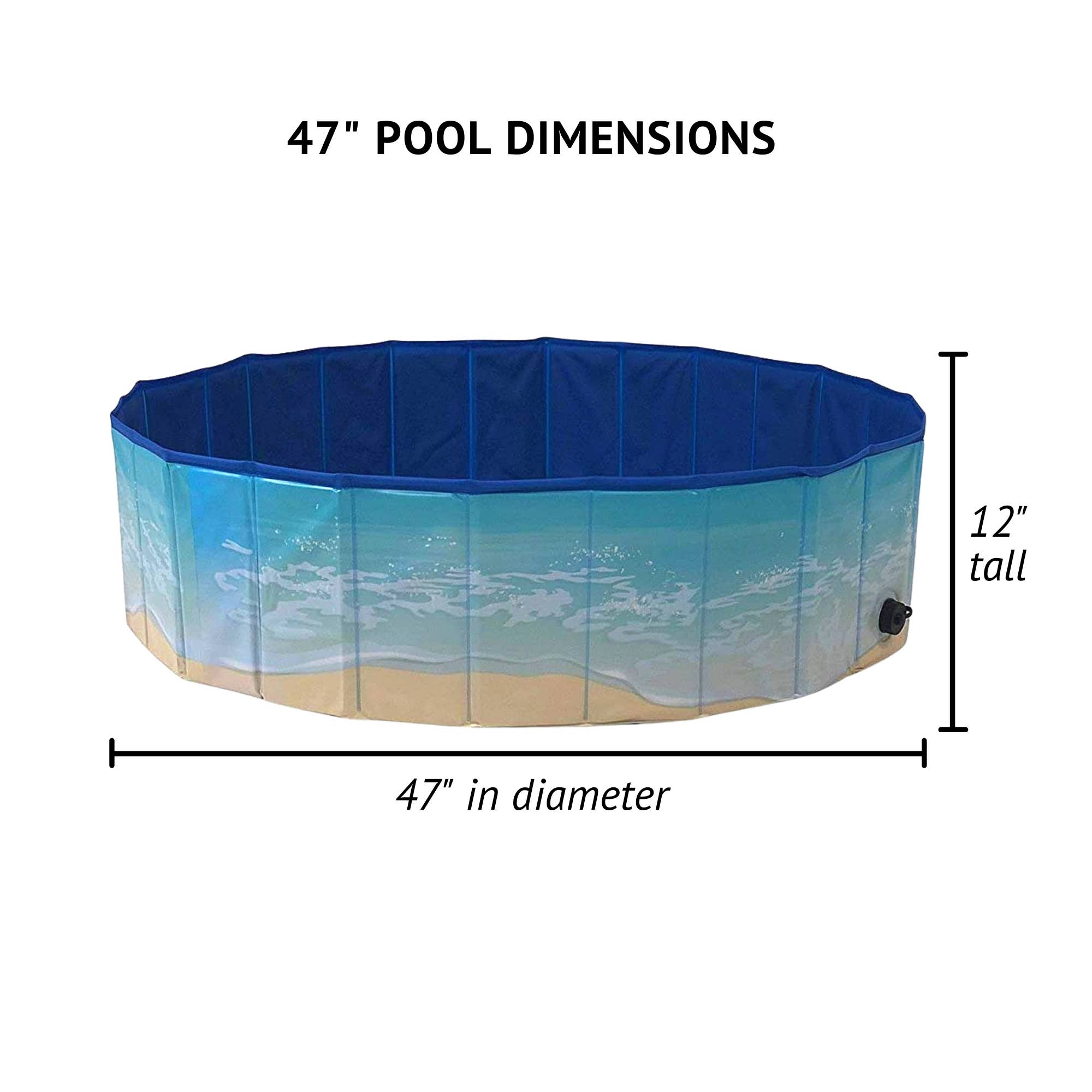 Midlee Designs - Wholesale Pet Bowl - Cat/Dog - Midlee Dog Pool -Foldable & Portable Outdoor Bathing Tub3