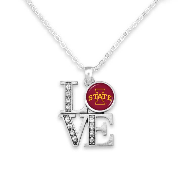 Iowa State Cyclones LOVE Necklace for wholesale by From The Heart