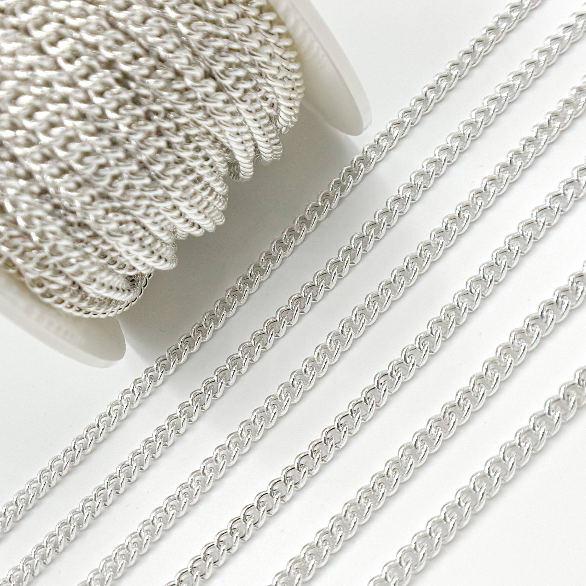 Tresor Jewelry Inc. - Wholesale Link & Chain Necklace - Y57SS. Sterling Silver Curb Chain4