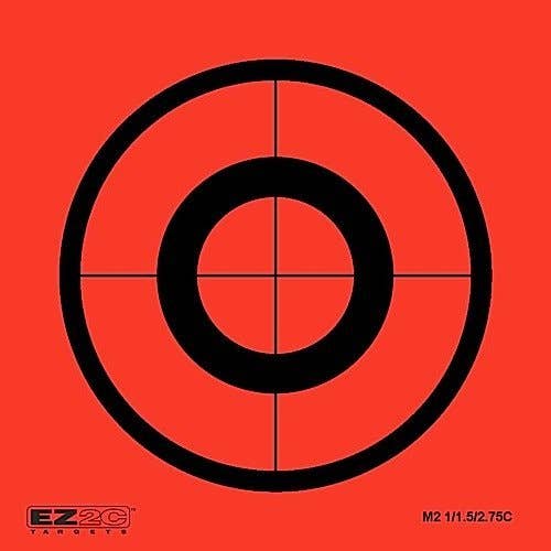 EZ2C Targets - Wholesale Sporting Accessories - 25 EZ2C Mini Shooting Targets Bright Fluorescent Self-Adhesive 3.5"x3.5" (25 count)1
