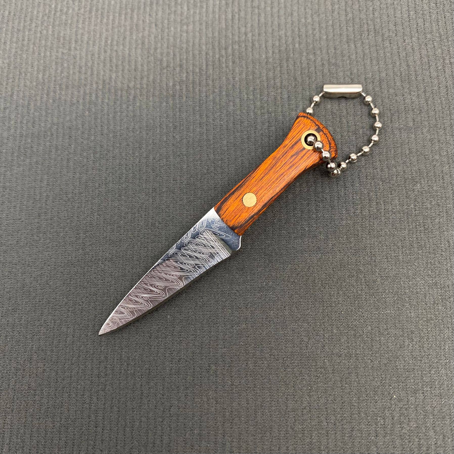 Mio Queena - Wholesale Pocket Knife/Holder - Textured Stainless Steel Portable Knife with Protective Cover6