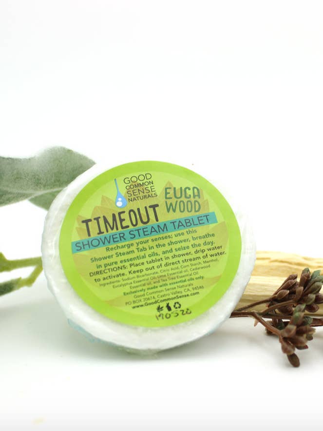 Euca-Wood Shower Steam Tablet for wholesale by GOOD COMMON SENSE NATURALS