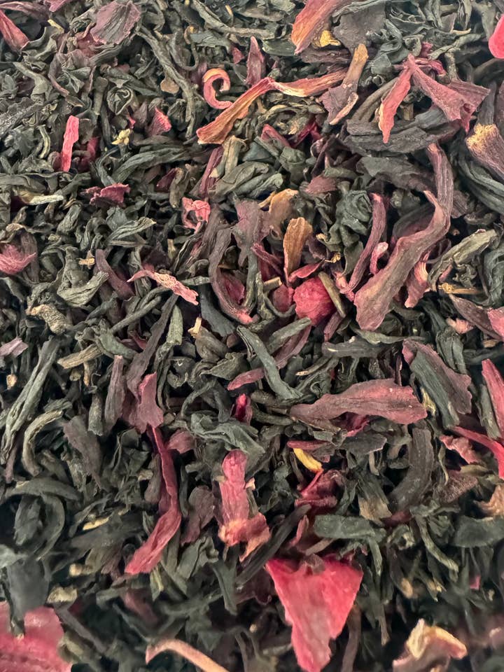 Lychee Hibiscus Black Tea for wholesale by High Vibe Herbals
