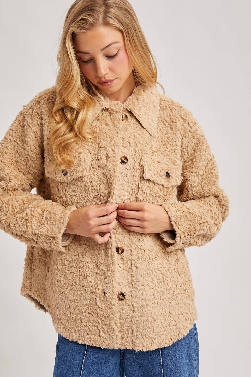 Bluivy - Wholesale Jacket - Women's - BOUCLE WOVEN JACKET3