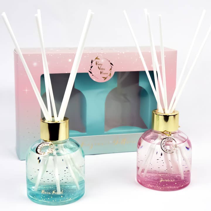 * SPECIAL Ombre Pastell Juveled Reed Diffuser2PC-uppsättning för wholesale av Pretty Valley Home
