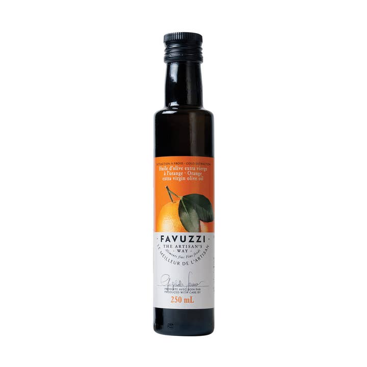 Crushed Orange Extra-virgin Olive Oil for wholesale by Favuzzi (Canada)