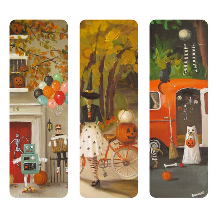 Trick or Treat Bookmarks for wholesale by Hester & Cook - Stationery