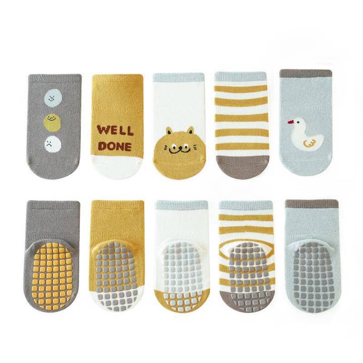Adorable Cartton Graphic Antislipsokken voor de herfst voor wholesale door MyKids-USA®