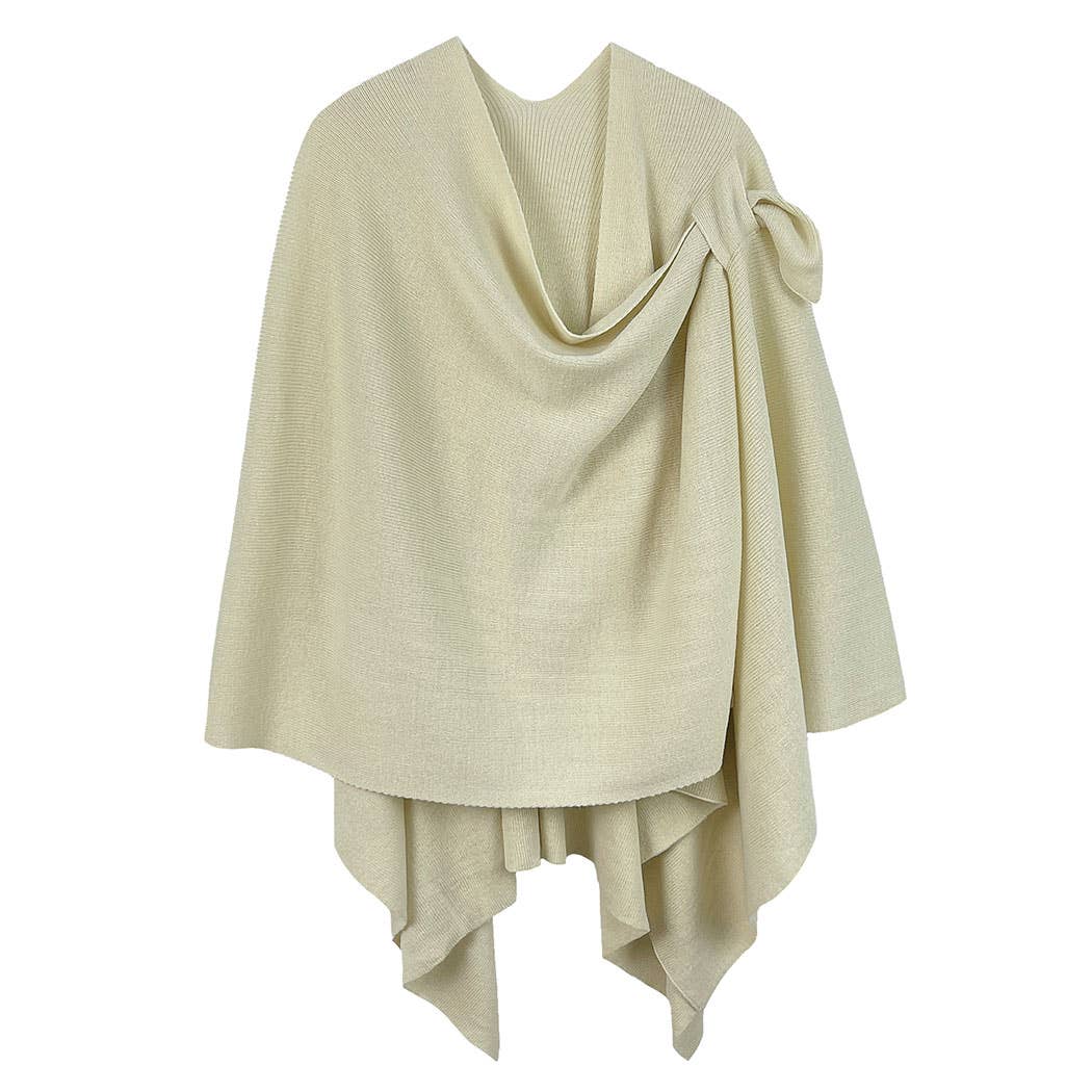 Fashion City - Wholesale Poncho - Women's - Solid Ruana with Shoulder Strap9