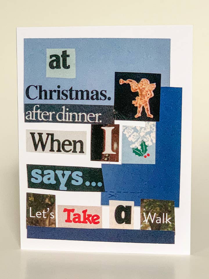 At Christmas. After dinner. for wholesale by Barnes Cards