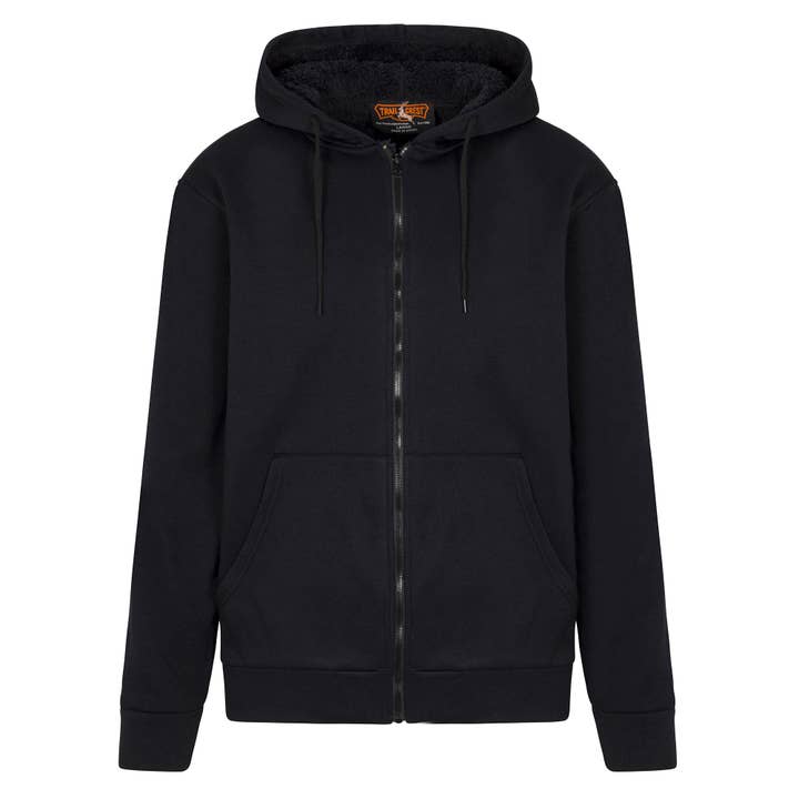 Trailcrest - Wholesale Hoodie – Men's - Sherpa Lined Full Zip Poly Fleece Hoodie2