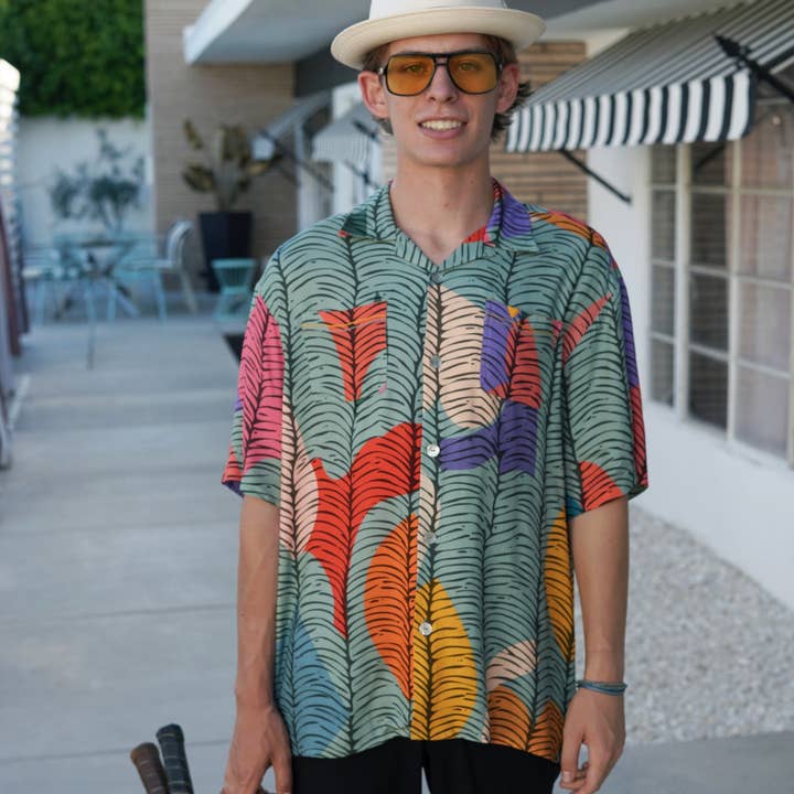 Multi Pattern Woody | Men's Short-Sleeved Shirt | Available in Europe for wholesale on Faire