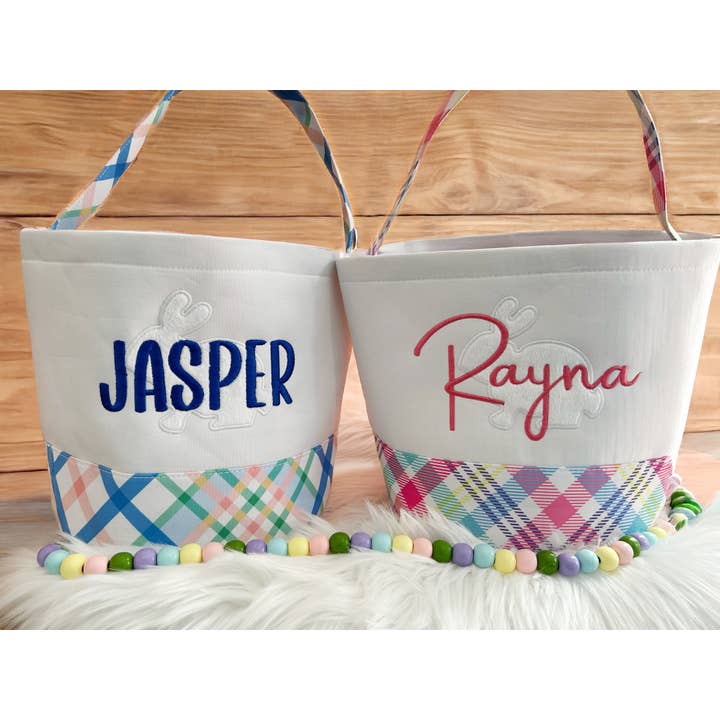 Plaid Easter Baskets for wholesale by Seraph Custom Creations