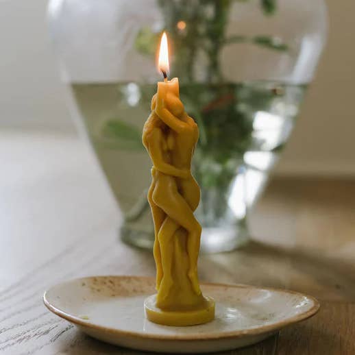 Mother Madre Bees - Wholesale Novelty Candle - The Lovers — Beeswax Affirmation Candle