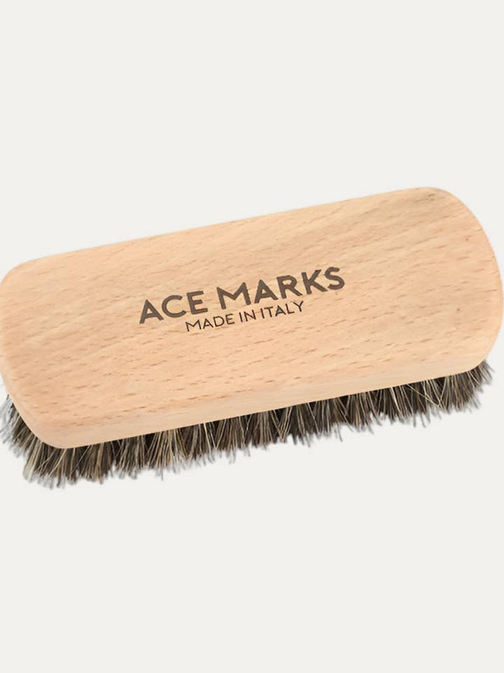 Horsehair Travel Shoe Shine Brush for wholesale by Ace Marks