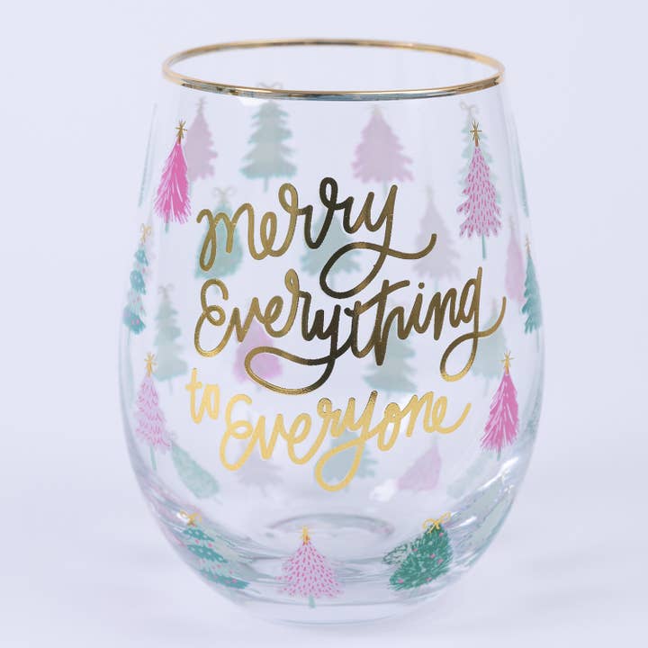 Mary Square - Wholesale Wine Glass - Stemless Wine Glass Merry Everything