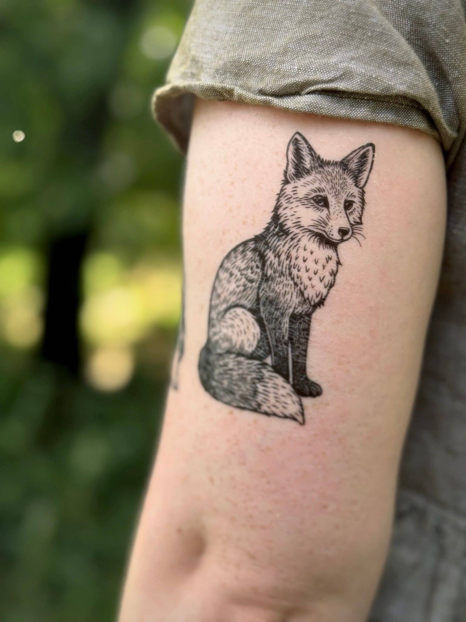 NatureTats - Wholesale Temporary Tattoo - Fox Temporary Tattoo