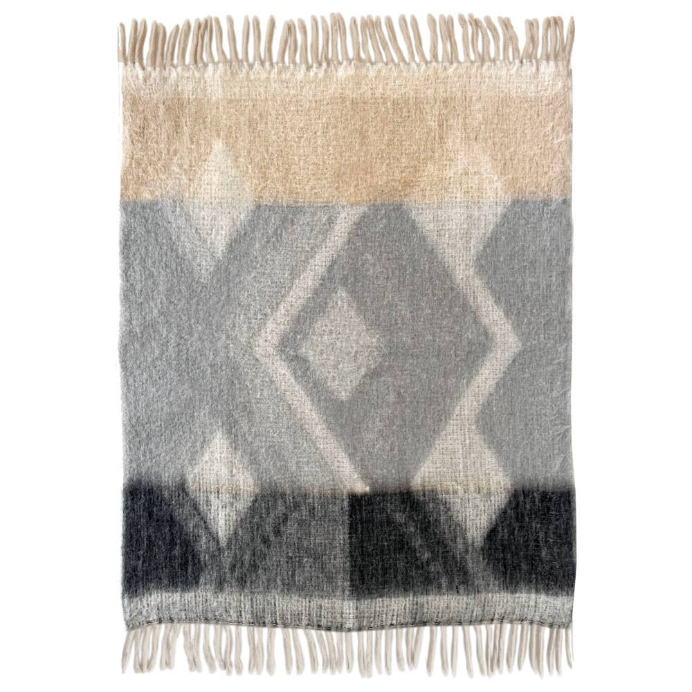 Malagoon - Wholesale Throw Blanket - Zapotec soft grey recycled throw3