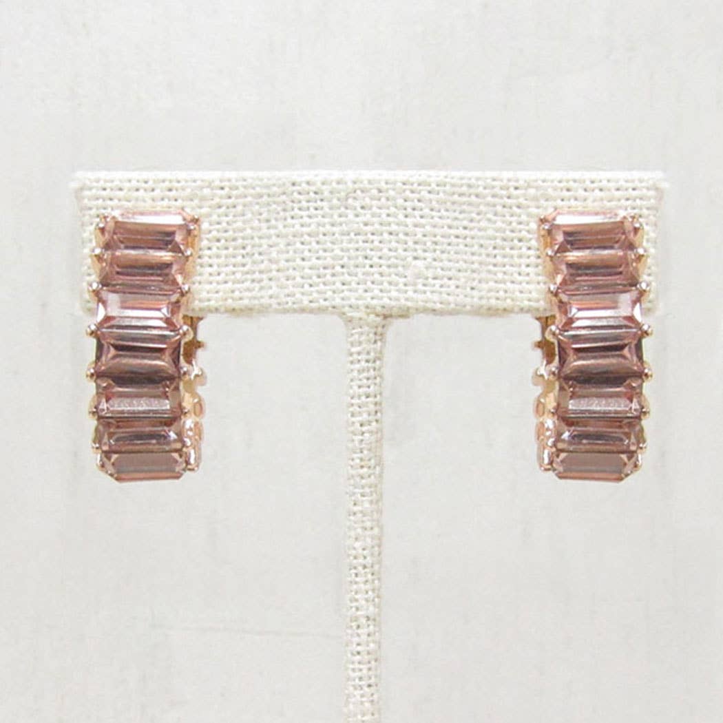 Fashion City - Venta al por mayor Pendientes de aro - Pendientes de aro con circonita cúbica de colores 4