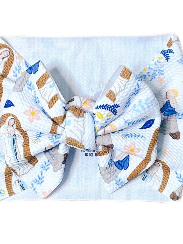 Our Lady of Lourdes Headwrap  for wholesale by Caelesti Co.