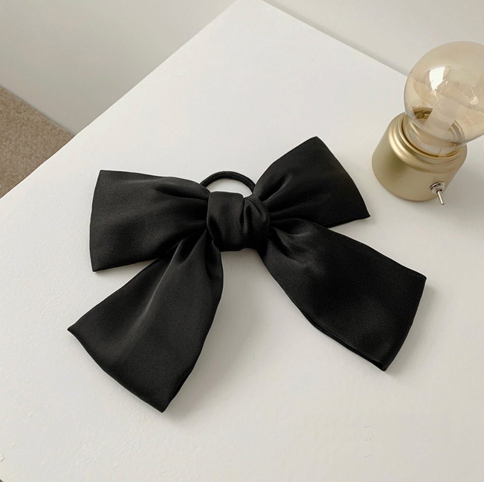 XO Fashion - Wholesale Hair Tie - HT1203 French Retro Oversized Bow Princess Style Hair Tie0