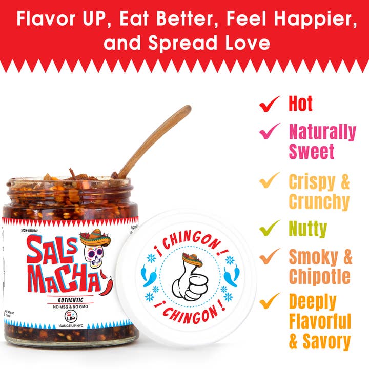 SAUCE UP NYC - Wholesale Salsa - 100% All-Natural Salsa Macha - Authentic