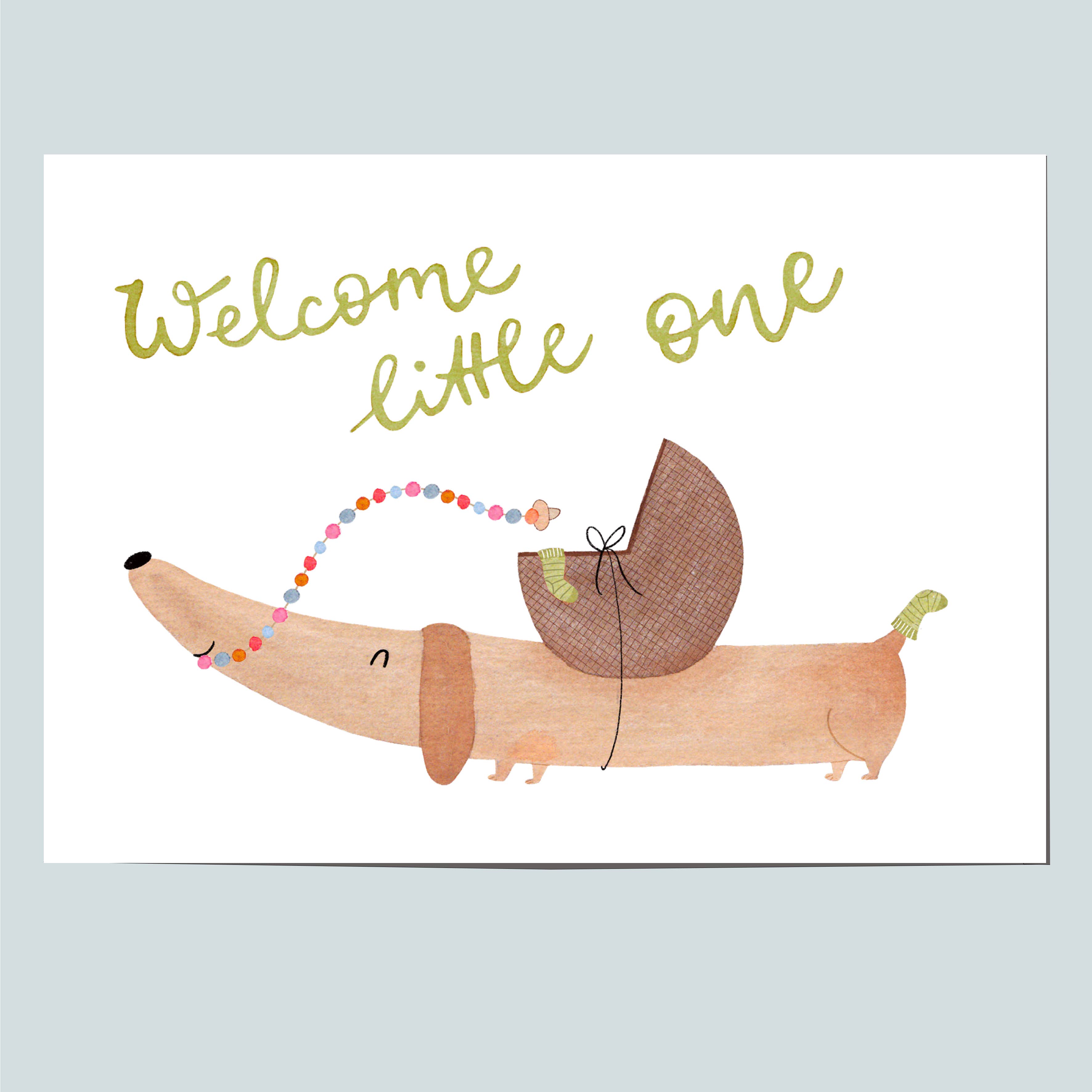 Hannahs Firlefanz - Wholesale Baby Card - Postcard for the birth | Welcome little one