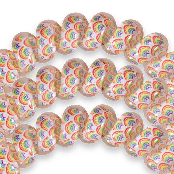 TELETIES - Wholesale Hair Tie - Spiral Hair Coils | Large | Rainbow Daze Hair Ties