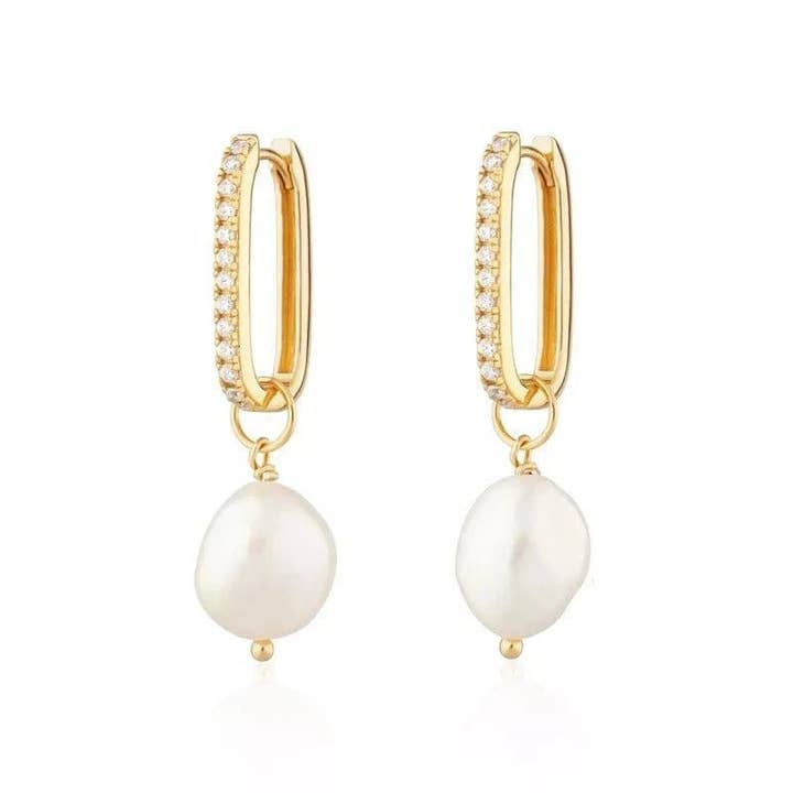 Betty Pearl Pendientes gota para venta al por mayor de Réalta