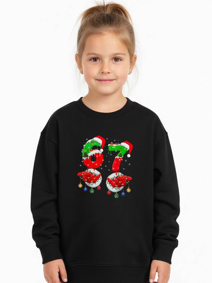 Felpa Stampata Edizione Speciale di Natale per Bambini 67 per la vendita all'ingrosso da parte di Missi Clothing
