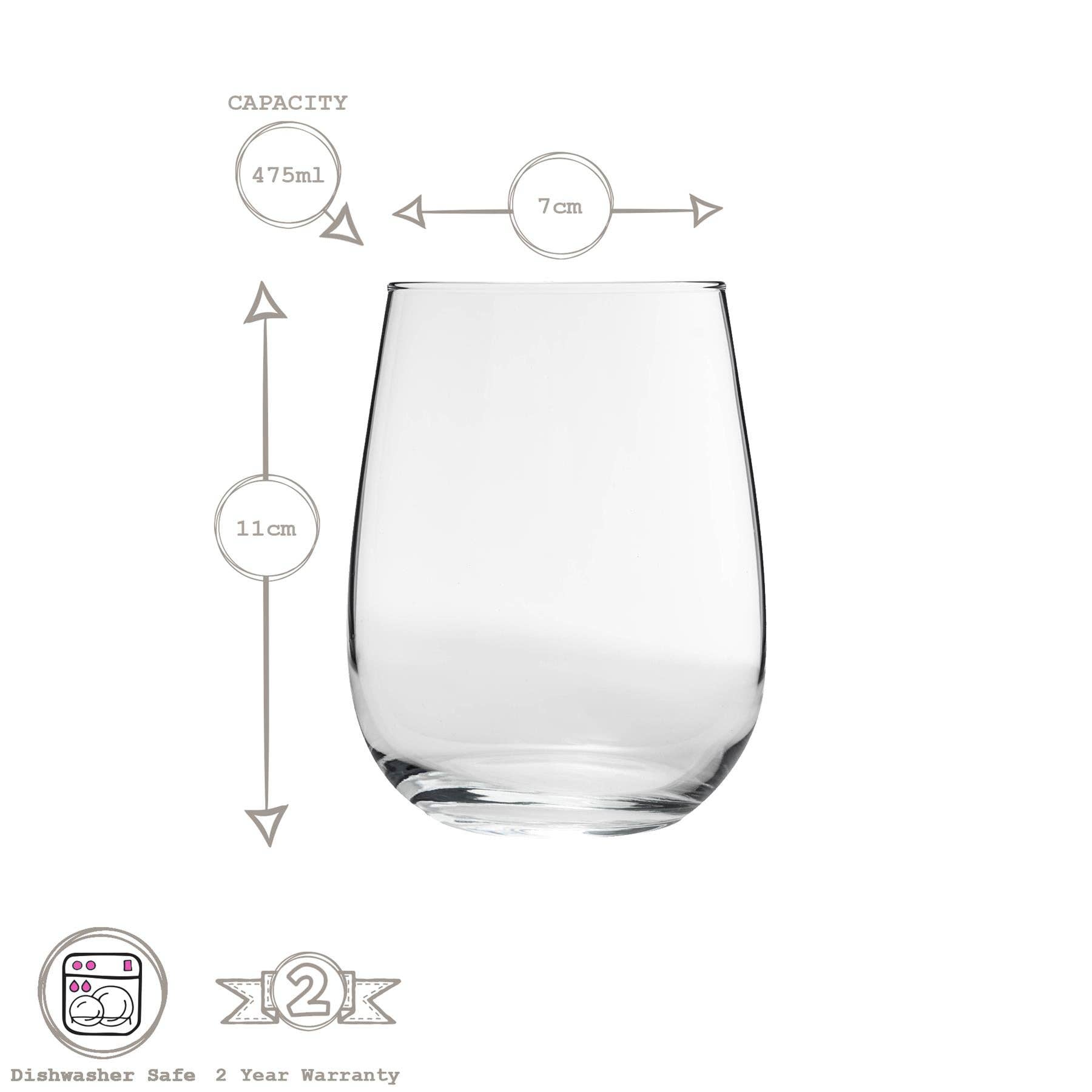 Rinkit Ltd – wholesale Wine glass – 475ml Gaia Stemless Red Wine Glass - By LAV4