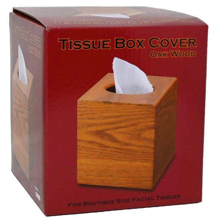 GreatBuy.com - Wholesale Tissue Box - SMALL OAK WOOD TISSUE BOX COVER C/P 180