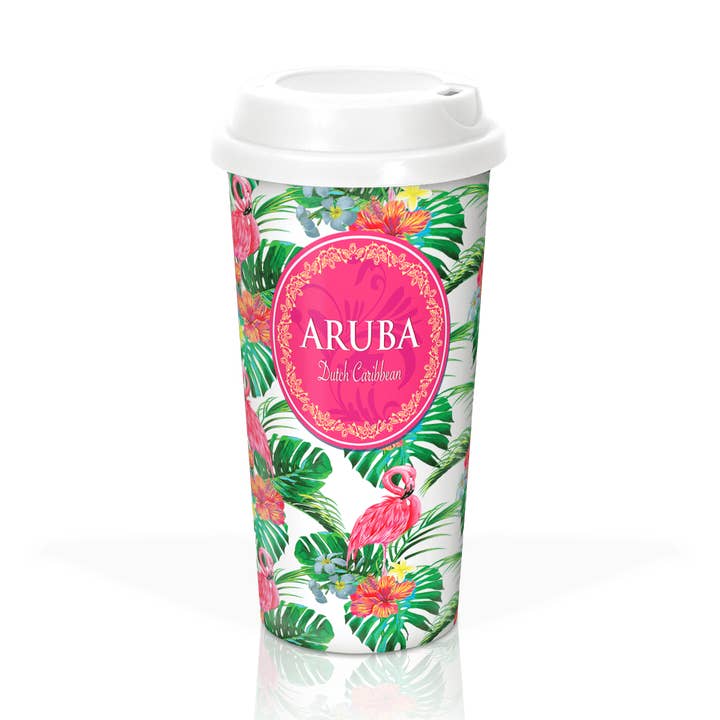 Collection de gobelets en plastique classiques floraux tropicaux personnalisés pour la vente par Matrix