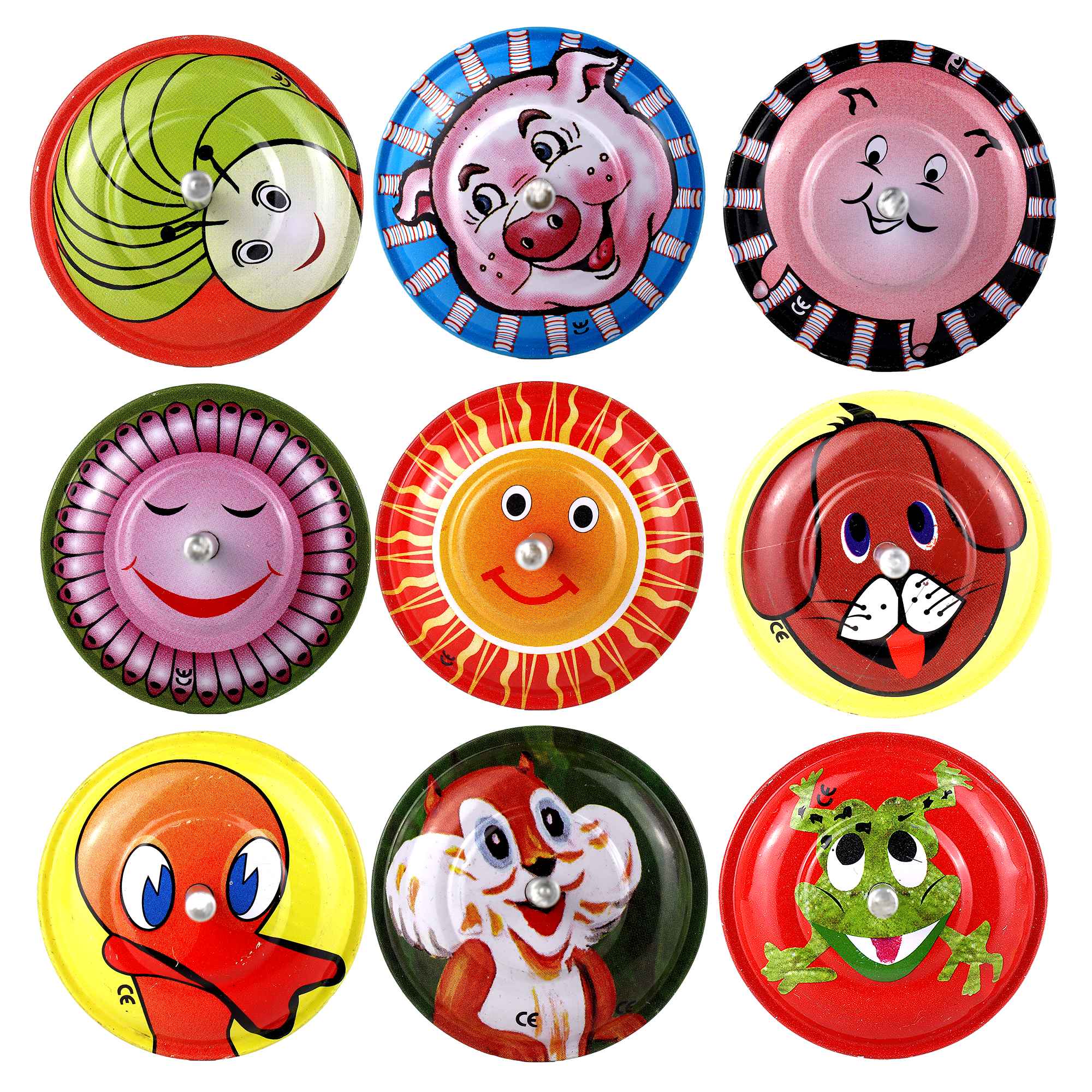 Tribal Trade GmbH - Wholesale Decorative figurine - Tin toy bouncing tops tin tops0