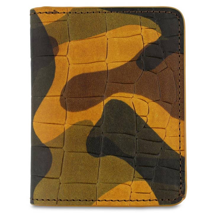 Slim Wallet - Crocodile Camouflage for wholesale by ESCUYER