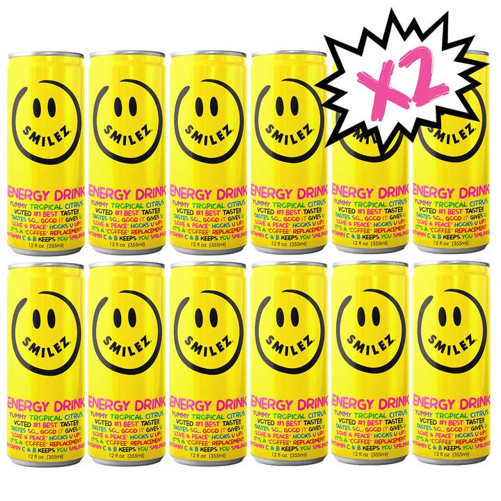 HAPPY ALL DA TIME!! (24 Pack) TROPICAL CITRUS!! for wholesale by Smilez Energy Drink