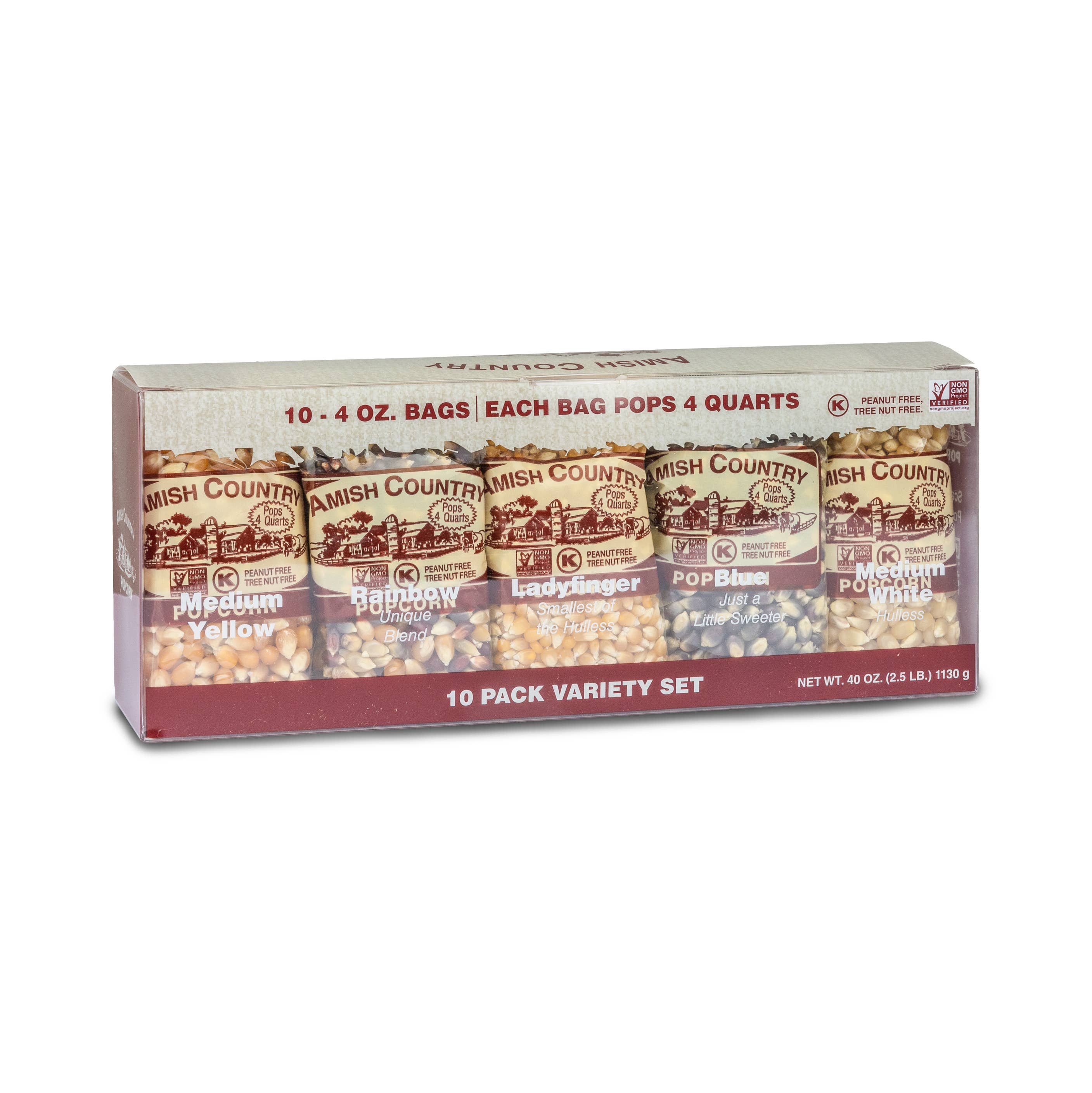 Amish Country Popcorn - Wholesale Popcorn - 10/4oz. Variety Pack Popcorn
