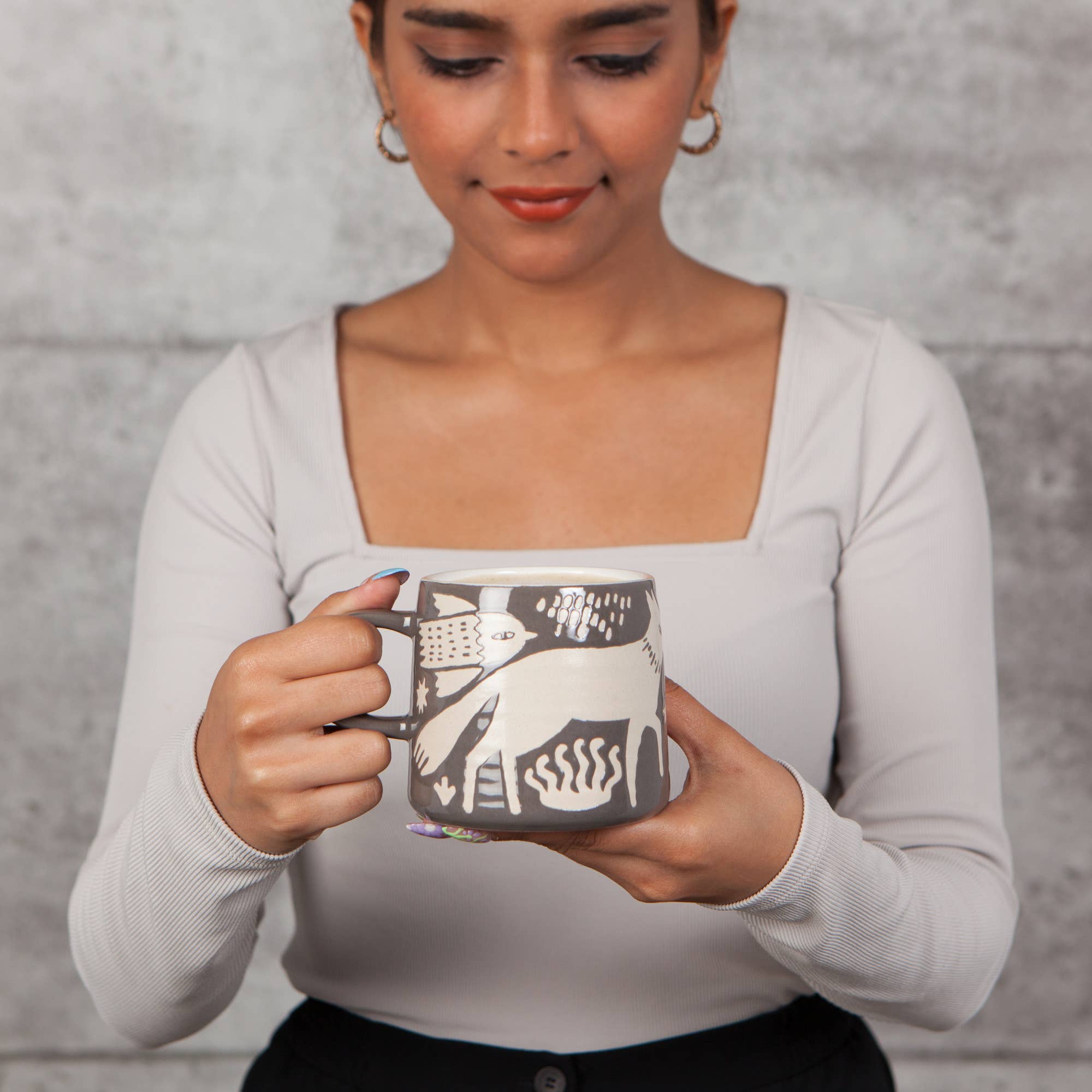 Danica Brands - Wholesale Koffiemok - Danica Studio Timber Imprint keramische mokken 14 oz3