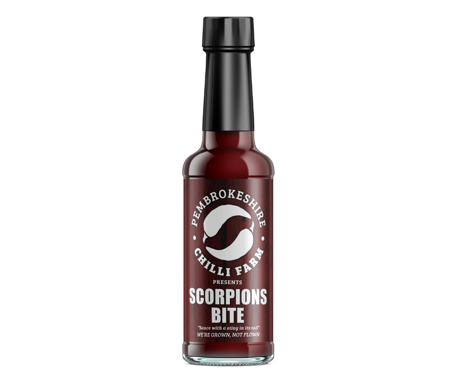 Pembrokeshire Chilli Farm – wholesale Hot sauce – Scorpions Bite Chilli Sauce 165g1