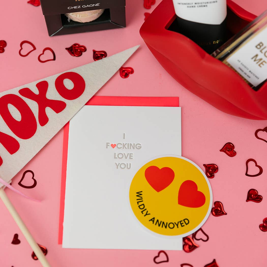 Chez Gagné - Wholesale Love Card - I Fucking Love You - Love | Friendship - Letterpress Card1