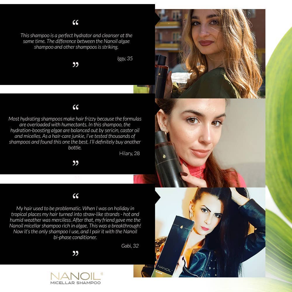 Everett Cosmetics – wholesale Hårschampo – Nanoil Alger Micellar Shampoo - Rik på alger3