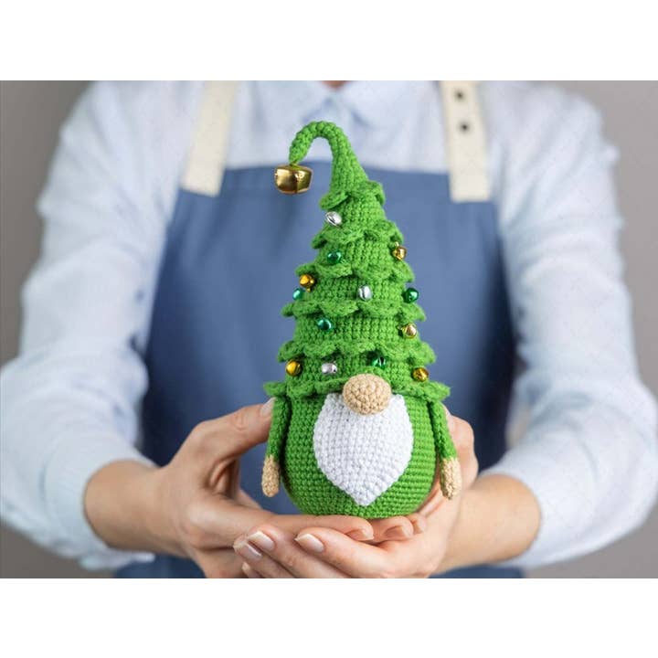 TOMOPOD LLC - Wholesale Christmas Decoration - Crochet Christmas Tree Gnome, Amigurumi Winter Holiday Gift0
