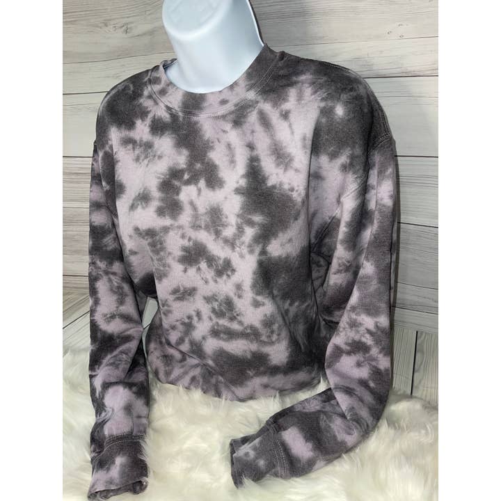 Storm Tie dye crewneck for wholesale by Kerry Creates