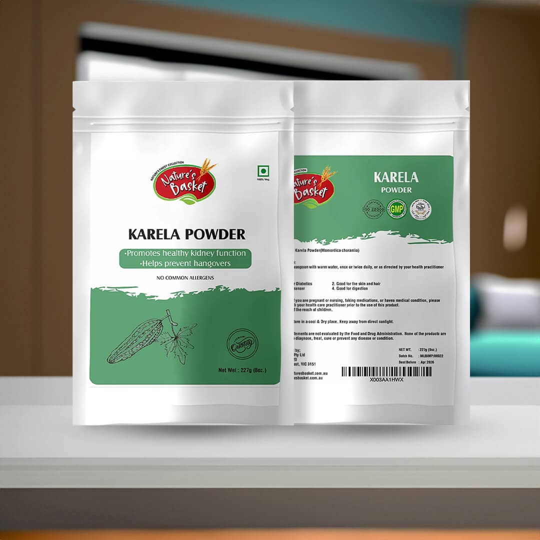 Natures Basket – Proteína/Superalimento em pó por atacado – Pó de Karela (Momordica Charantia) Nature's Basket 227g5