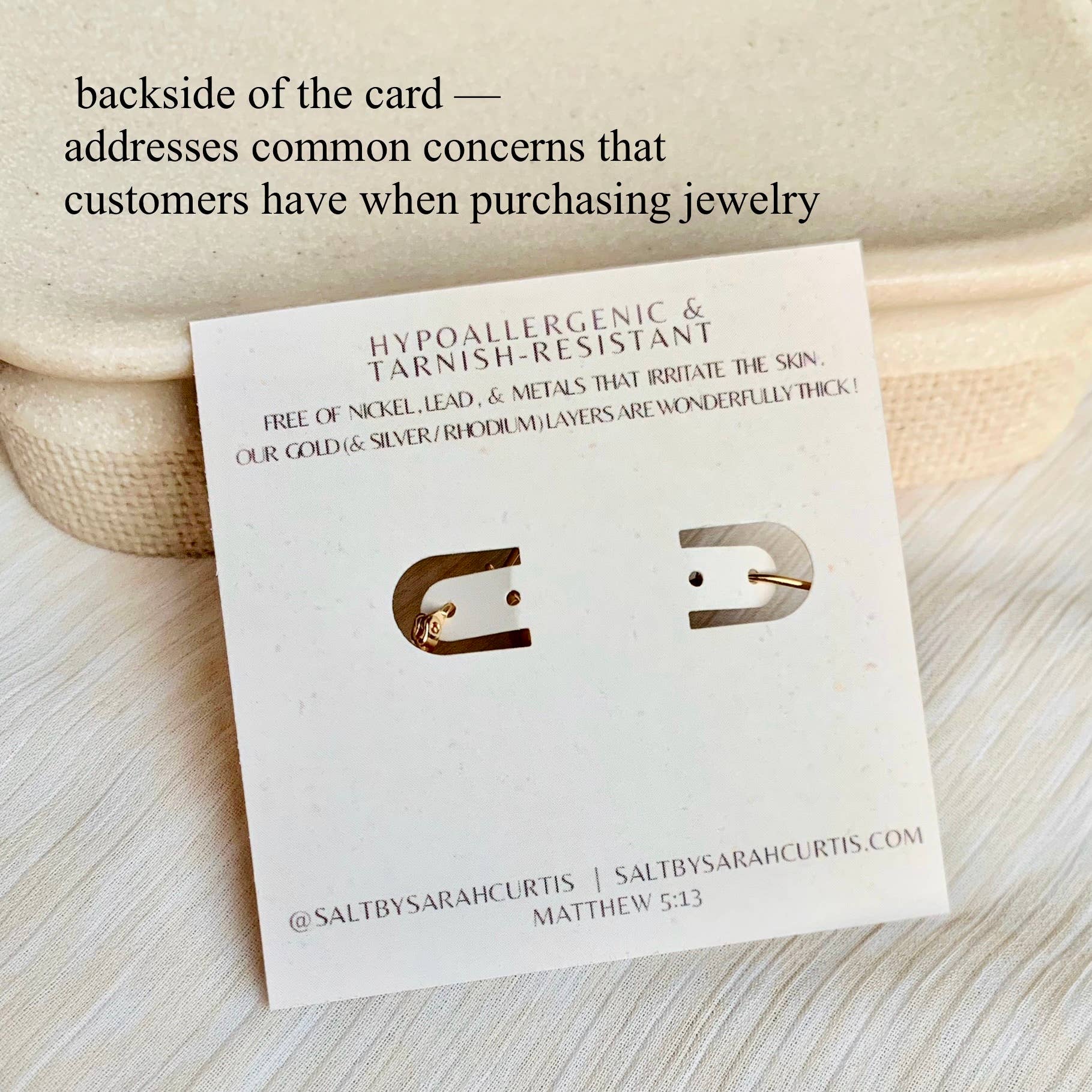 SALT by Sarah Curtis - Wholesale Hoop Earrings - BEADED HOOPS | 18k gold clasp hoop earrings | textured hoop 1