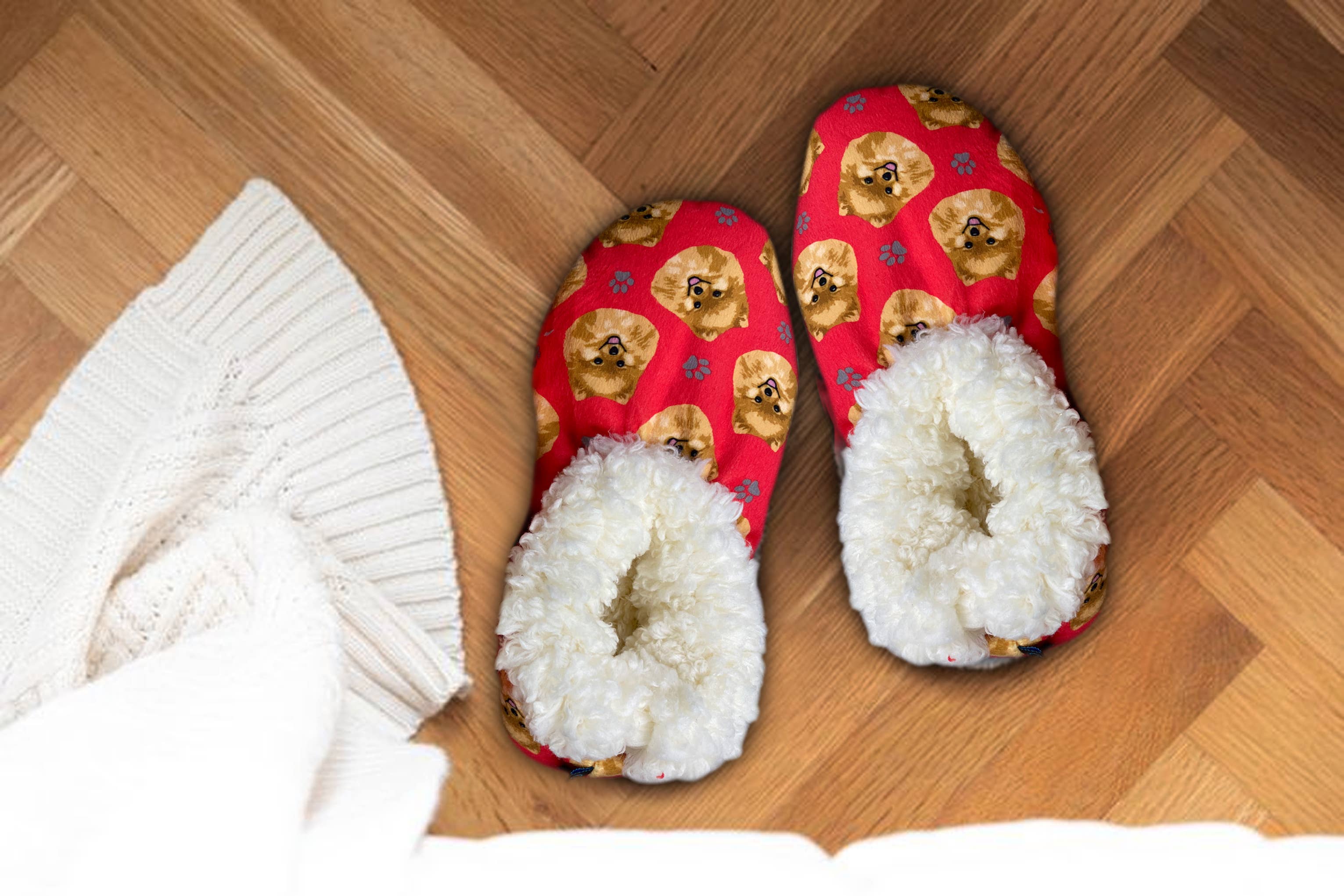 E&S Pets - Vente Chaussons – femme - Pantoufles Poméranie3